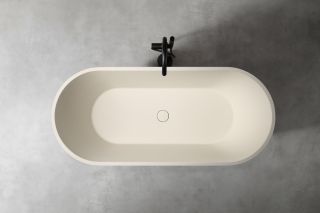 Ванна из искусственного камня ABBER Frankfurt AM9941MBE 170x75см светло-бежевый матовый